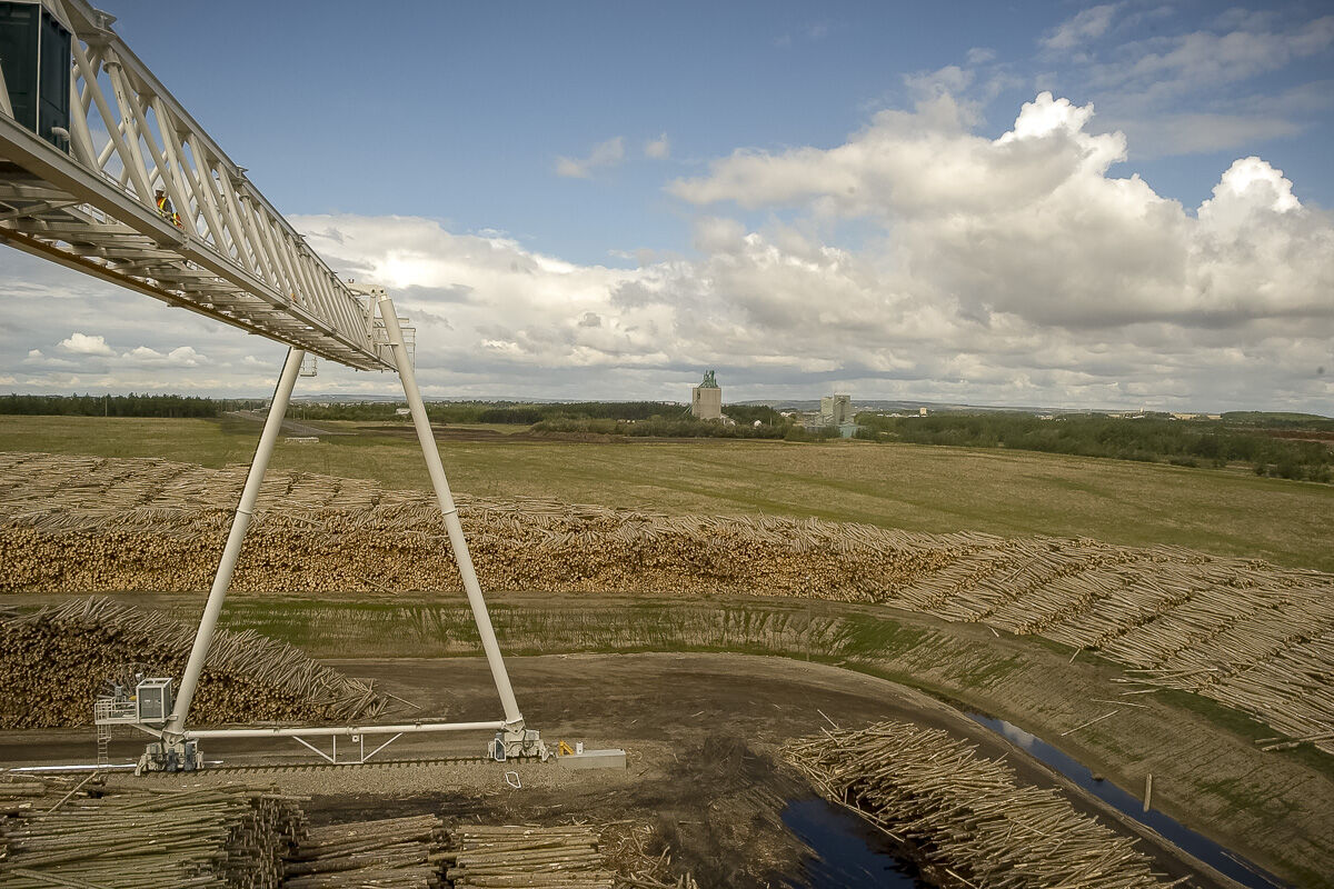 Logging Crane Fort St John OSB Plant